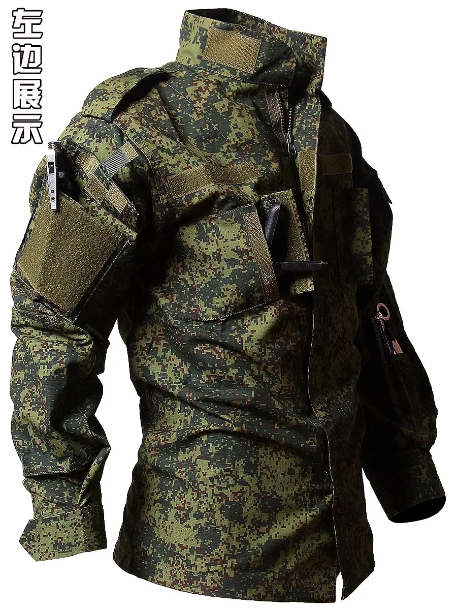 Russian Special Forces Camouflage Suit, Genuine Military Suit, Men's Labor Protection Work Suit, High-End Men's American Style A