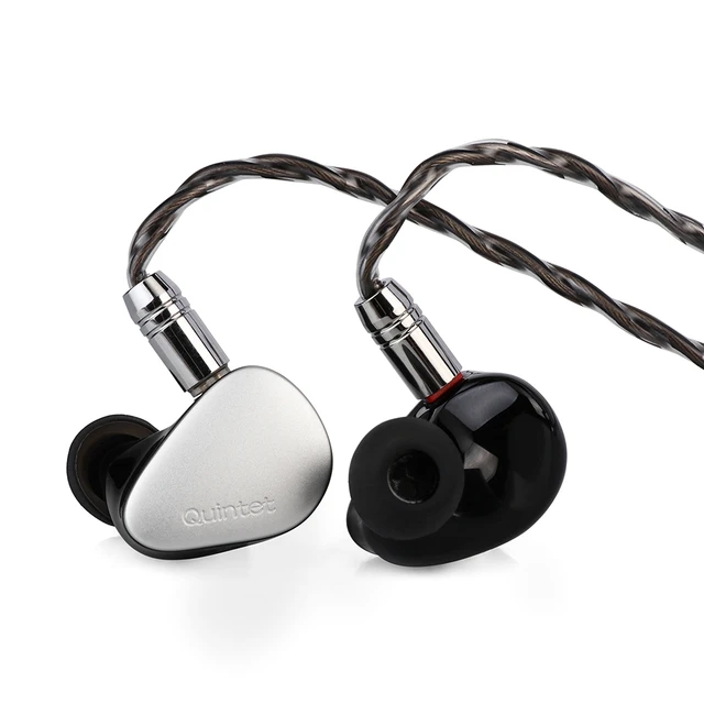 Kiwi Ears Quintet 1DD + 2BA + 1 Planar + 1 PZT In-Ear Monitor with 