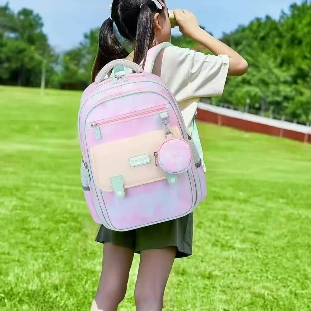 Sun Eight New School Bag Boy Girl Grade 1-3 Mochila Escolar Primary Student Shoulder Orthopedic Backpack Water Proof Light