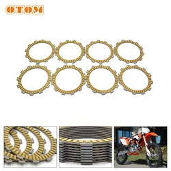 OTOM Motorcycle 8 Pcs Friction Clutch Disc Plates Kit 77032011000 For KTM HUSQVARNA HUSABERG TC125 TE125 150 FE250 125EXC 125MXC