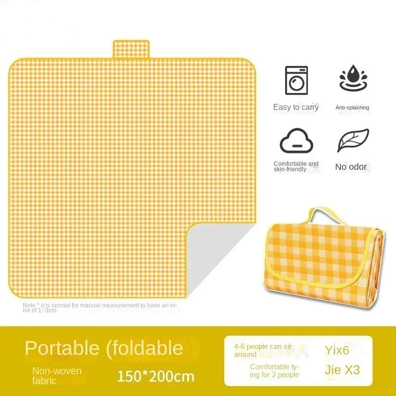 Picnic Mat Moisture-proof Mat Thickened Outdoor Picnic Camping Beach Tent Floor Mat Waterproof Lawn Mat Portable Outing