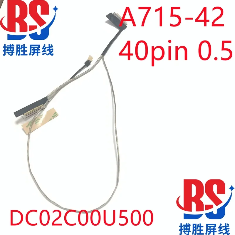 for Acer Aspire A715-42G Screen Cable 50.QAYN2.003 DC02C00U500 144Hz LCD Video Flex Ribbon Wire Replacement Part