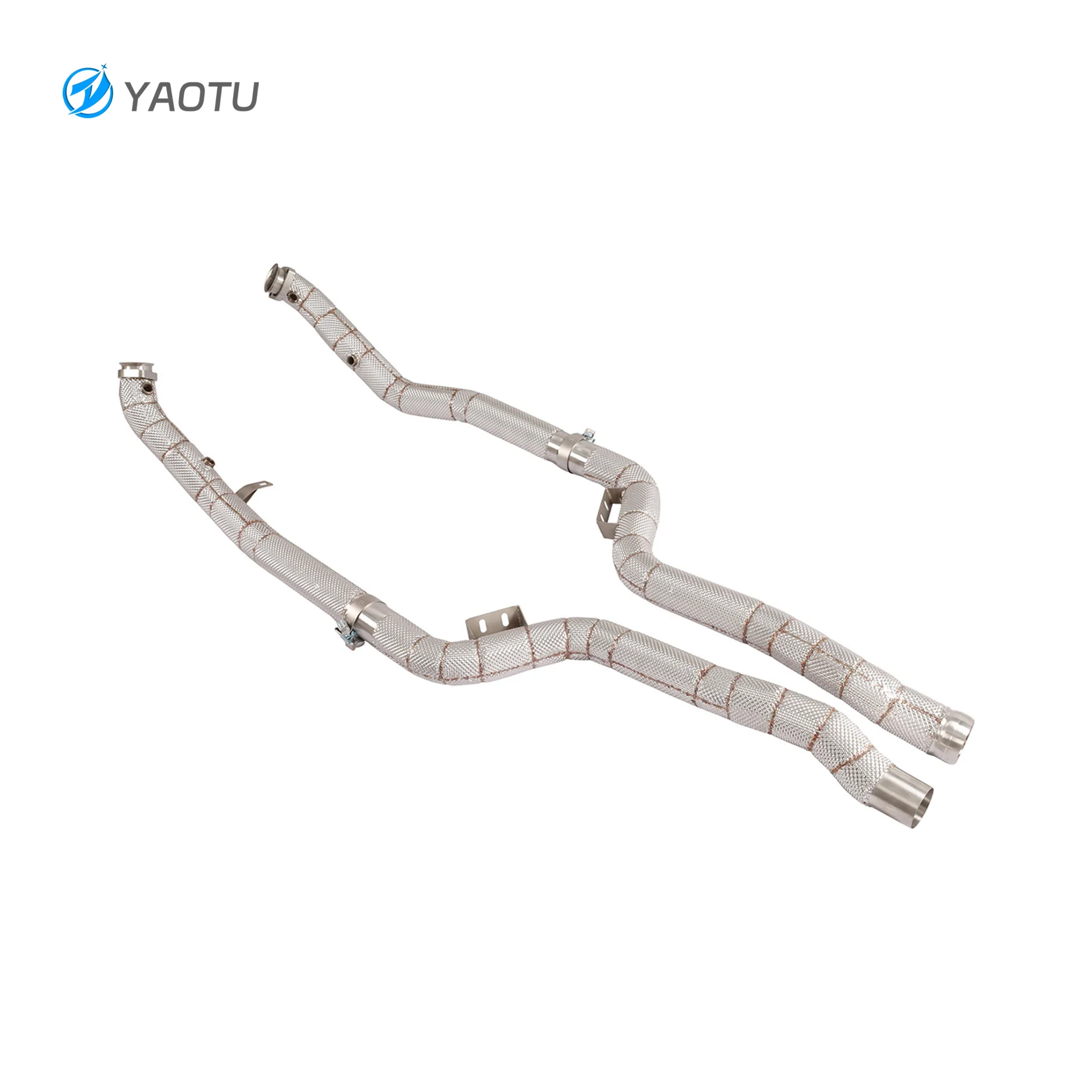 

YT with Heat Shield Downpipe for Mercedes Benz W212 E63 M157 5.5T Engine Downpipe