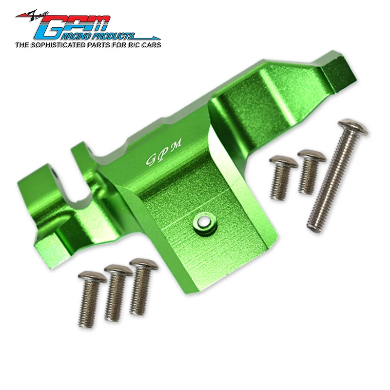 Cubierta de la caja del engranaje de resorte inferior de TRANSMISIÓN de aluminio GPM para 1/10 TRX4 DEFENDER TRAIL CRAWLER-82056-4