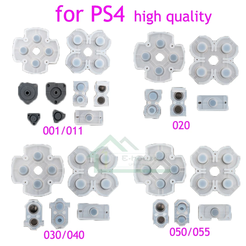 50set High Quality LR Conductive Rubber Pads for PS4 JDM001/011/020 Controller Buttons rubber contact for PS4 030/040/055