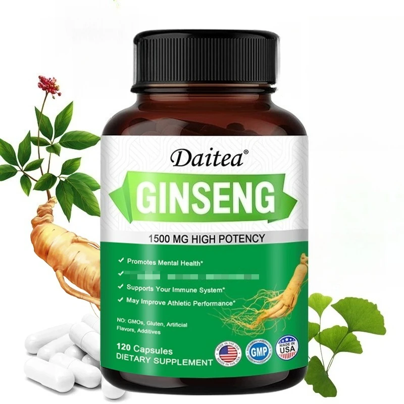 

Energy Supplement - Ginseng Extract, Enhances Physical Energy, Memory and Immune System, and Refreshes The Mind