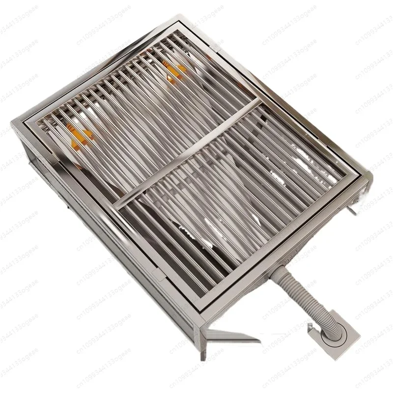 Stainless steel dog toilet automatic cleaning straight through the sewer anti-stepping shit medium dog small dog pet urine potty