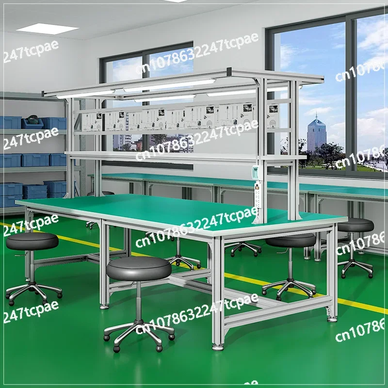 Aluminum alloy anti-static workbench Factory workshop Electronic inspection Packaging maintenance table