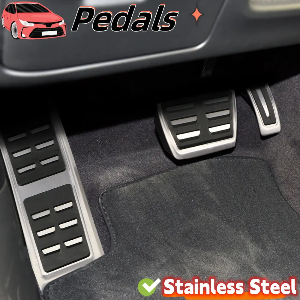 LHD Sport Pedals for Audi A4 B8 A6 A7 A8 S4 RS4 A5 S5 RS5 8T Q5 SQ5 8R Pedal Cover Fuel Brake Footrest Pads Auto Accessories