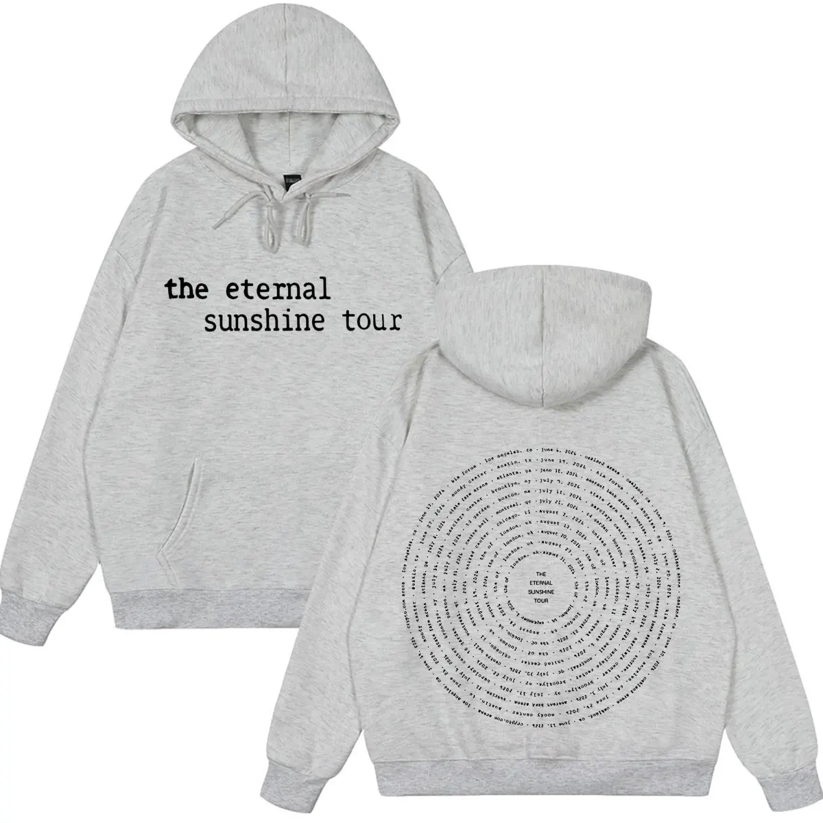 2026Ariana Grande The Eternal Sunshine Tour 2026 Print Hoodie Men Women Loose Sweatshirt Autumn Winter Fashion