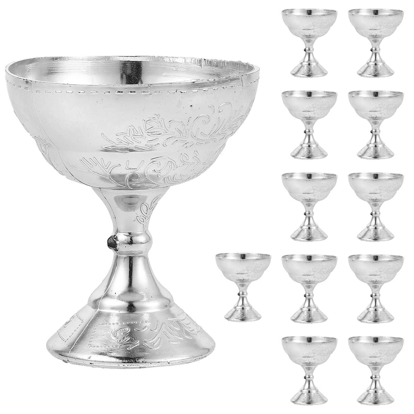 

12pcs Candy Box Elegant Goblet Favor Plastic Decorative Bride Groom Stemmed Party Box Cup Gift Boxes Packaging