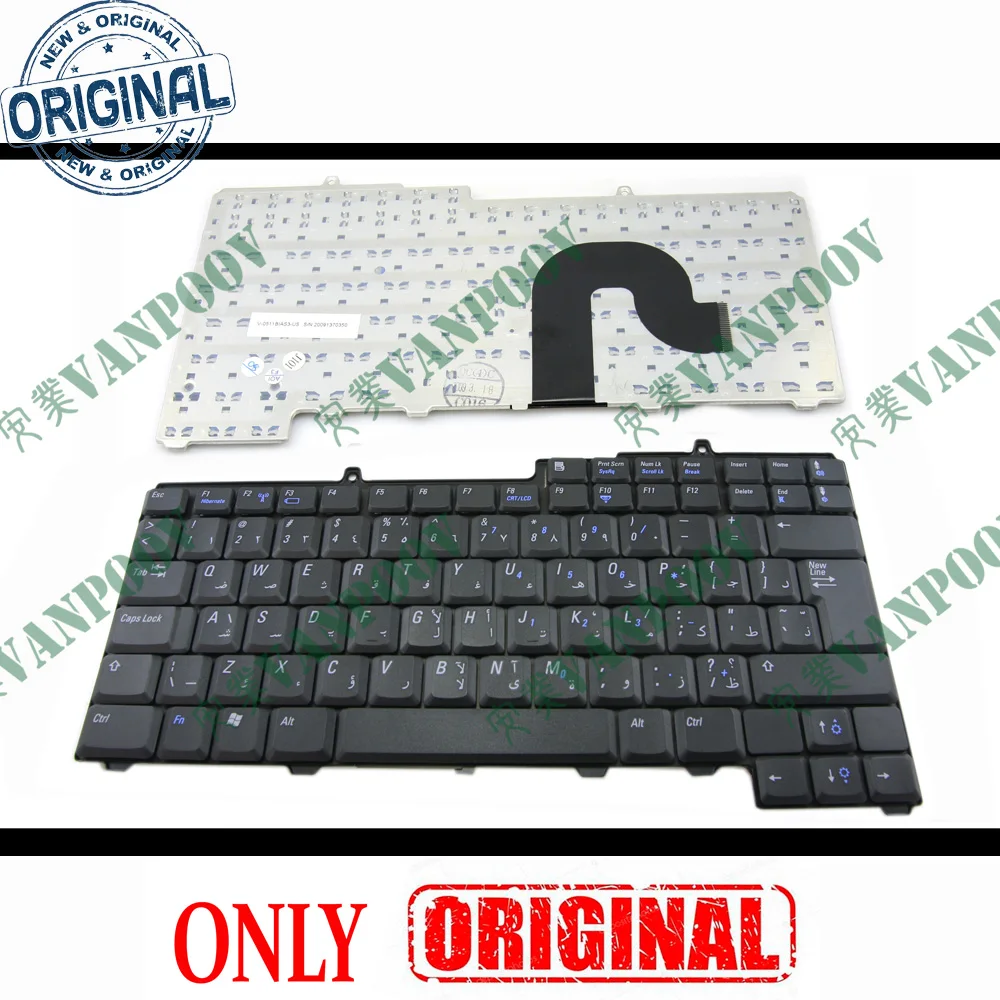 New Arabic AB AR Laptop keyboard for Dell Inspiron 1300 B120 B130 Latitude 120, 1501 630M 6400 E1405 E1505 Vostro 1000 XPS M1710