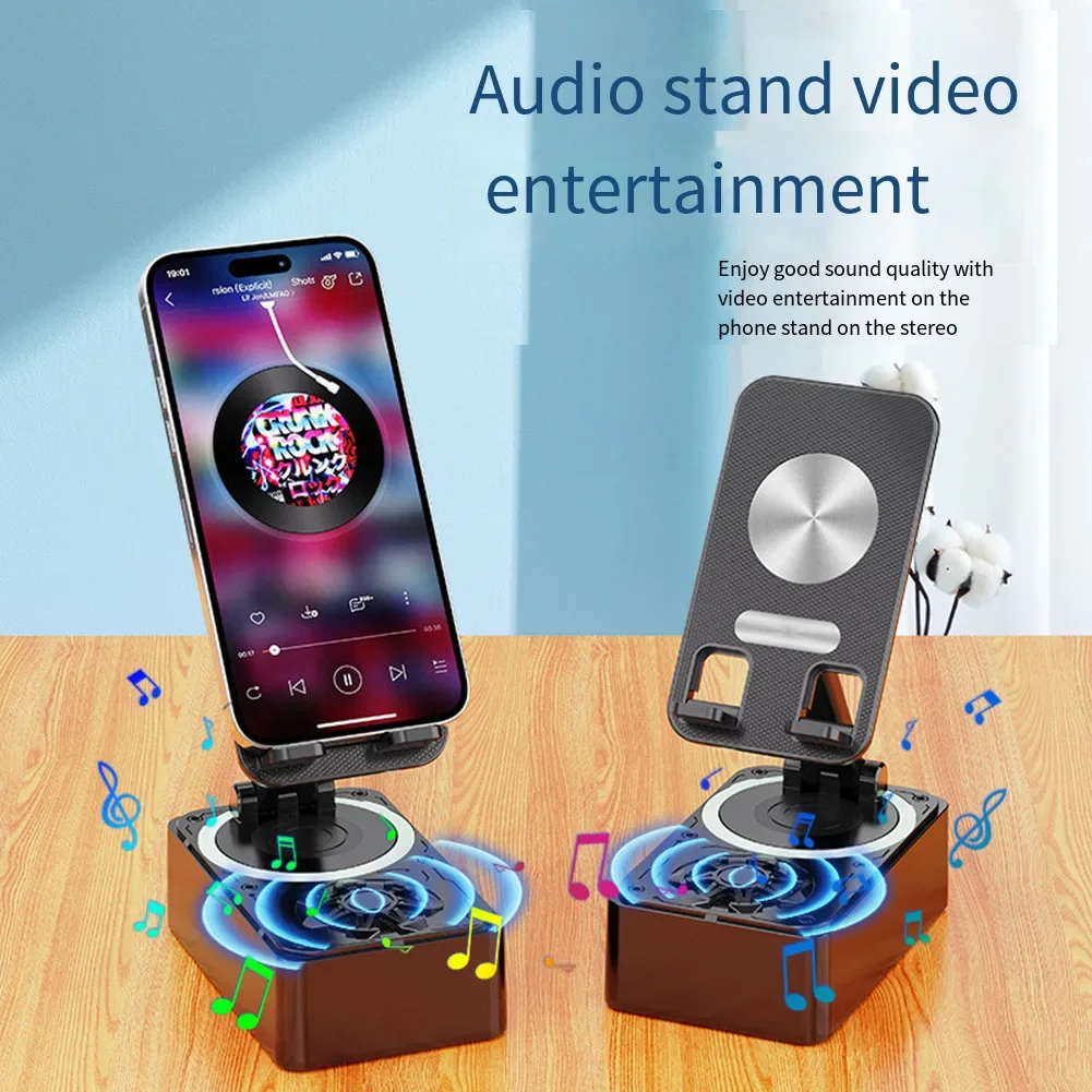 

For Cell Phones For Desktops Versatile Phone Stand Home Use Hands-free Calls Speaker Functionality Sturdy ABS Material