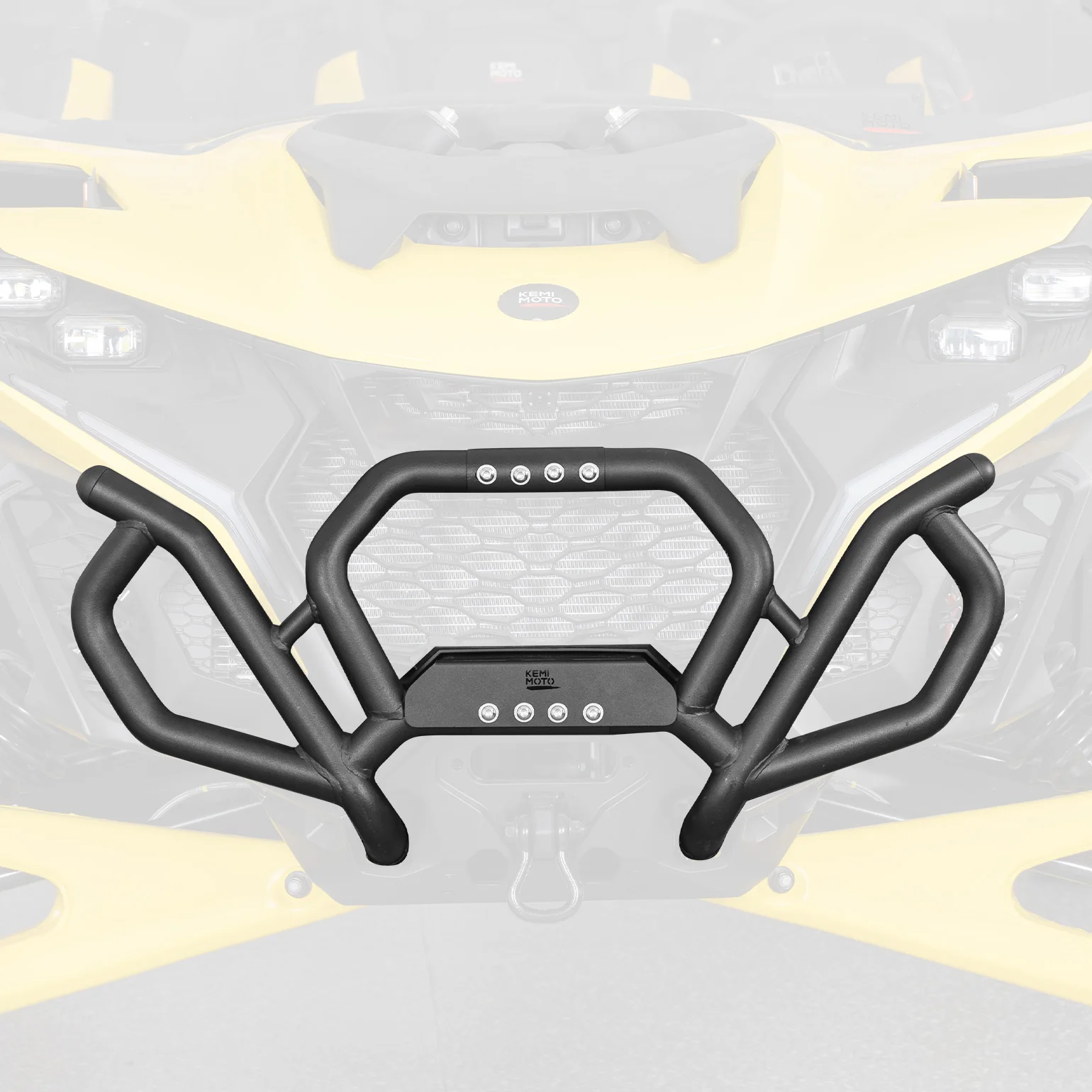 

Brush Guard Protector Coverage Full Front End Protect Compatible with Can-Am Maverick R MAX X RS 2024+ Front Bumper 715010071
