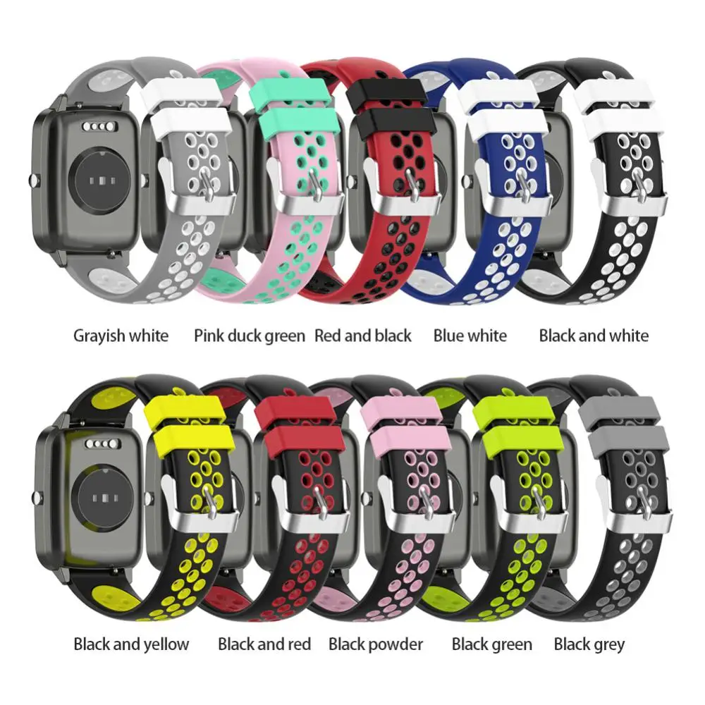 Sport Strap Silicone 19mm Smart Accessories Unisex For Willful Sw021 Id205 Watch Replacement Watchband Two-color Watch Strap