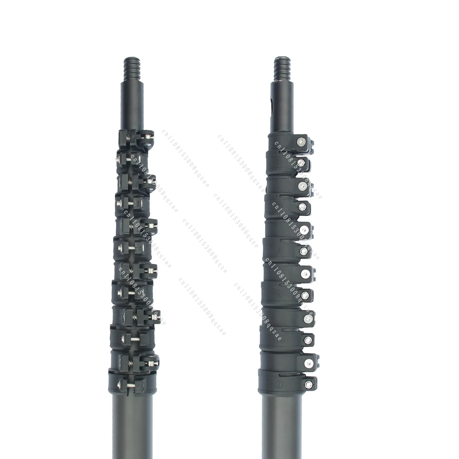 30/36/42ft Fiber Telescopic Pole for Window Cleaning High Reach Extendable Support Handle 10/12m