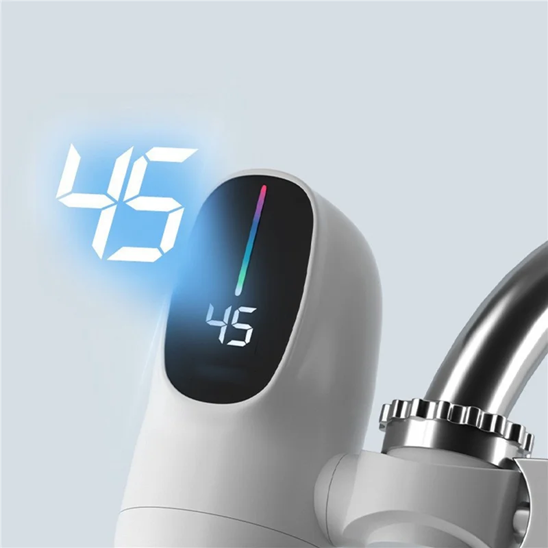 

2X 3000 Вт мгновенный электрический водонагреватель, кран с цифровым дисплеем, нагревательный кран, водонагреватель для ванной комнаты, вилка стандарта США-A68E