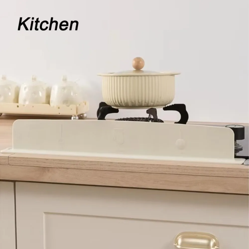 1/2pcs Silicone Sink Baffle Splash Guard Oil-Proof Kitchen Supplies Water Baffle Bar with Suction Cup Pool Water Baffle Plate