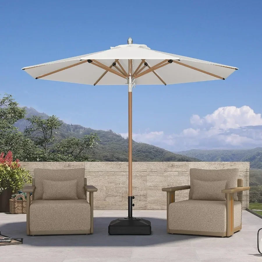 Market Umbrella Round Refined Rope Lift Rustproof