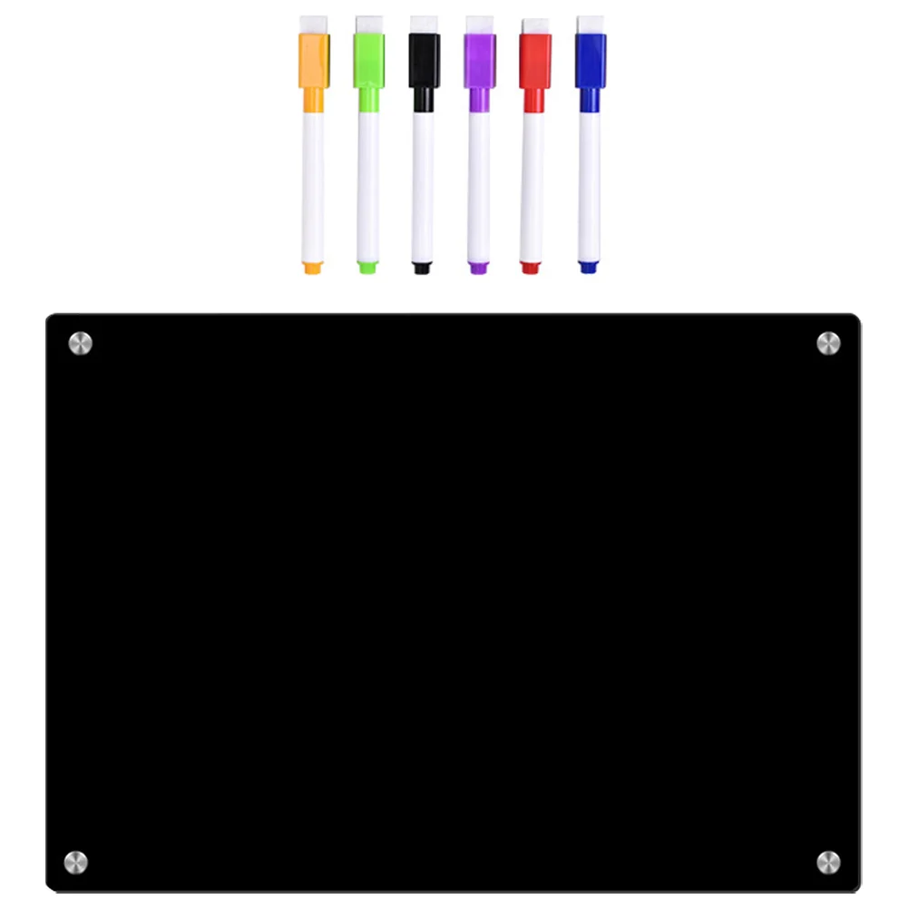 Fridge Board for Magnetic Practical Dry Erase Acrylic Clear Planning Boards Message Fridge