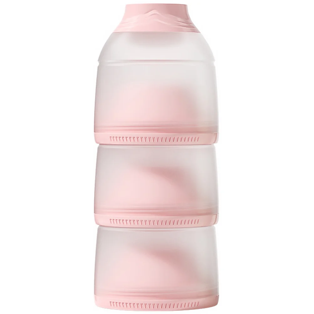 Milk Powder Box Portable Container Storage Snack Baby Bottle Containers for Food 3 Layers Case Dry