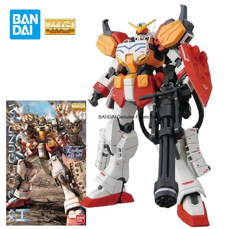 Bandai MG 1/100 Heavy Arms EW Action Figures Mobile Suit Gundam Plastic Model Kit Toys for Boys Gift