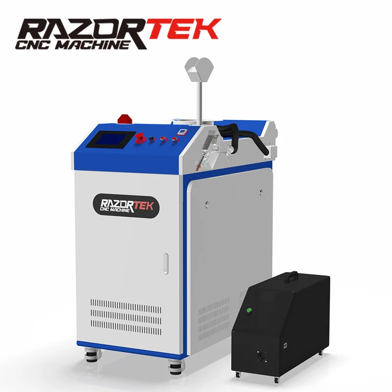 

Raycus 1500w 3000w 2kw laser source 3 in 1 fiber laser welding machine with rust removal cutting metal sheet usage