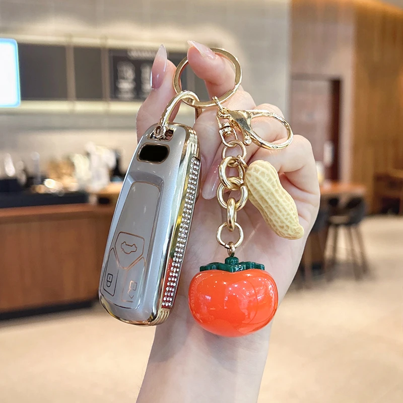 

For Audi A6L keycase A4L Q5L A3 Q3 Q2L A6 A5 Q7 A8 ttq4ethon keycover keychain shell buckle car key Shell