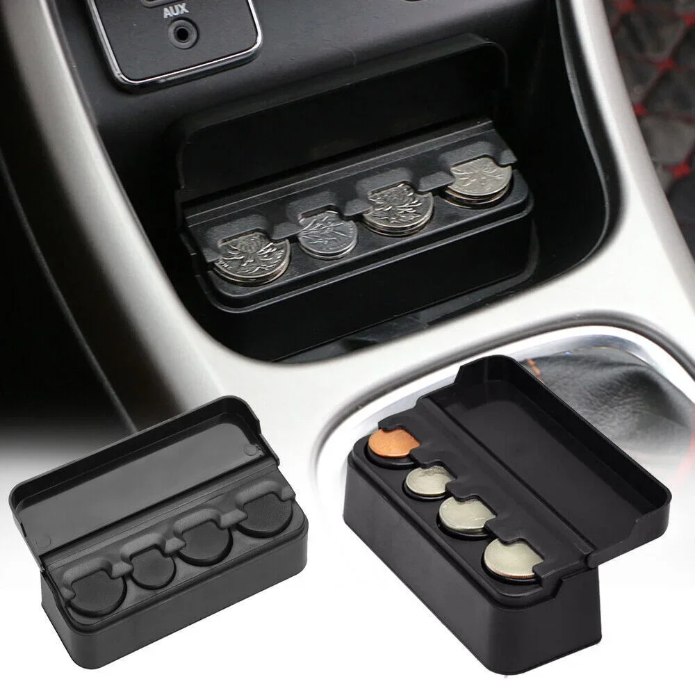 1/2PCS Car Storage Coins Purse Savings Box For Euro Coin Bank Coin Holder Case Plastic Wallet Holders Safe Money Boxes Cash