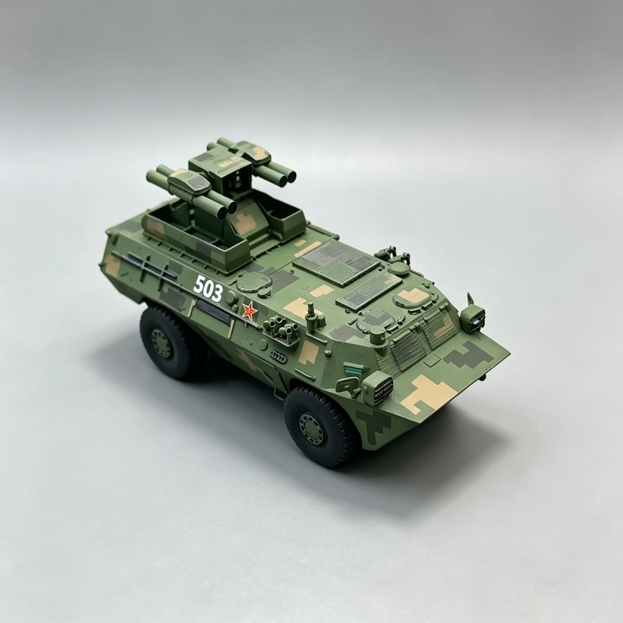 1/72 China Red Arrow 9 Anti-Tank Missile Launcher Model, Hand-Painted and 3Dprinting  Finished Model Decorative Ornament