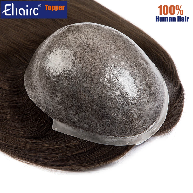 Injected Long Topper For Women Knotless Skin Wigs For Men Human Hair Women's Wigs 100%Chinese Cuticle Remy Virgin Human Hair Wig