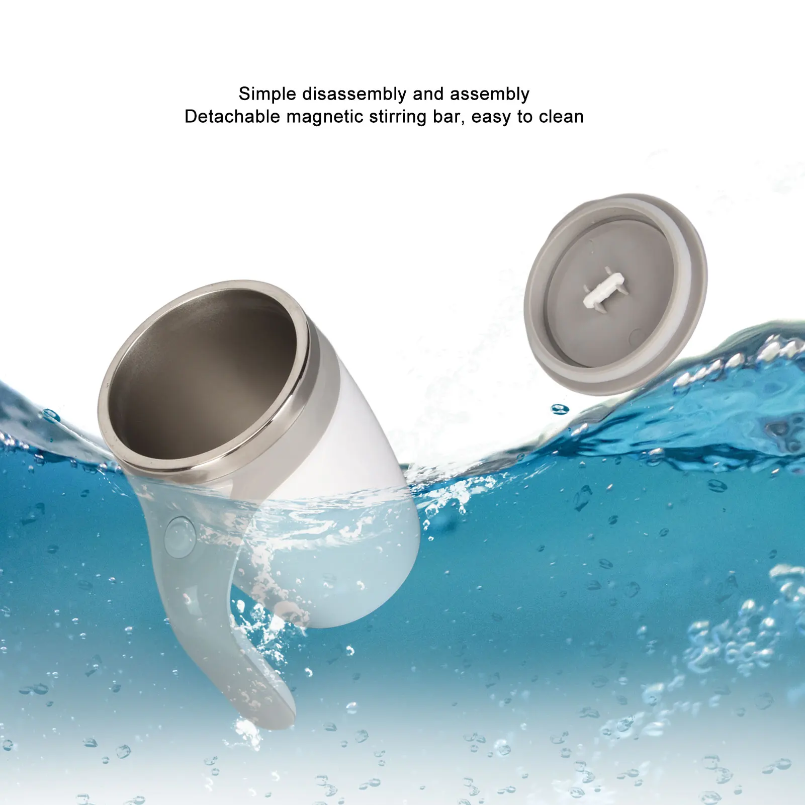 380ml Automatic Magnetic Stirring Coffee Mug Fast Cooling Self Stirring Cup for Chocolate Milk Office Travel