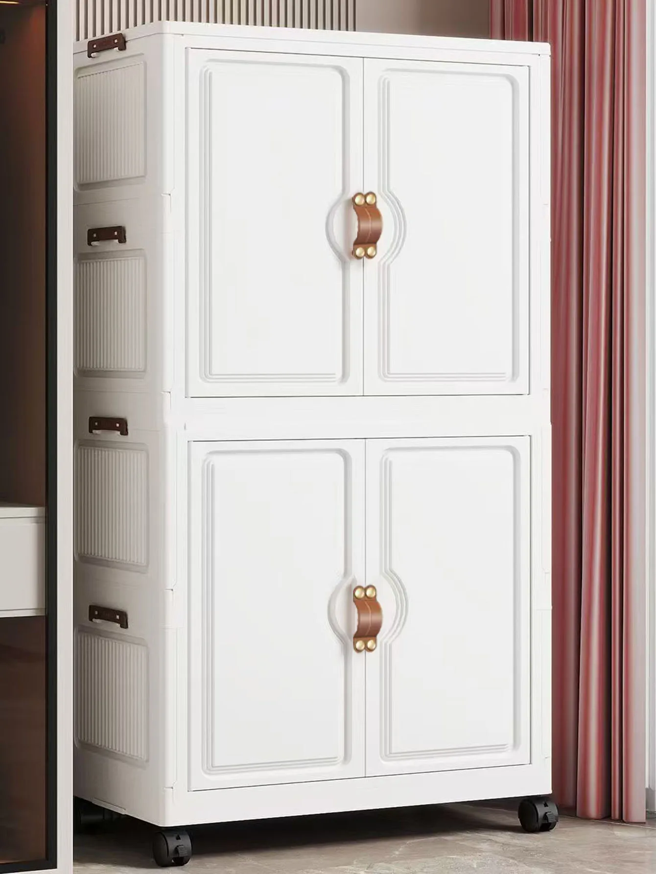 Household Locker Clothes Installation Free Plastic Multi Layer Foldable Large Capacity Practical Cabinet