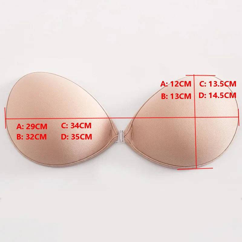 Invisible Strapless Adhesive Stick Bra Strapless Push Up Bras Women Lingerie Seamless Silicone Nipple Covers Bralette Underwear