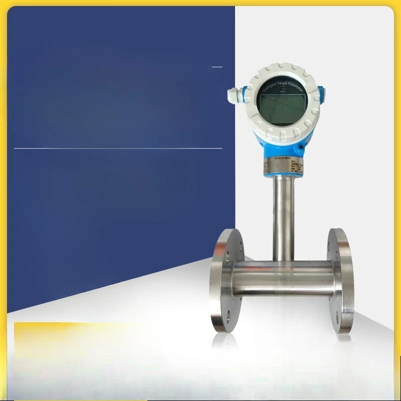 Intelligent target flowmeter, high viscosity high temperature anti-corrosion pipeline flowmeter sensor