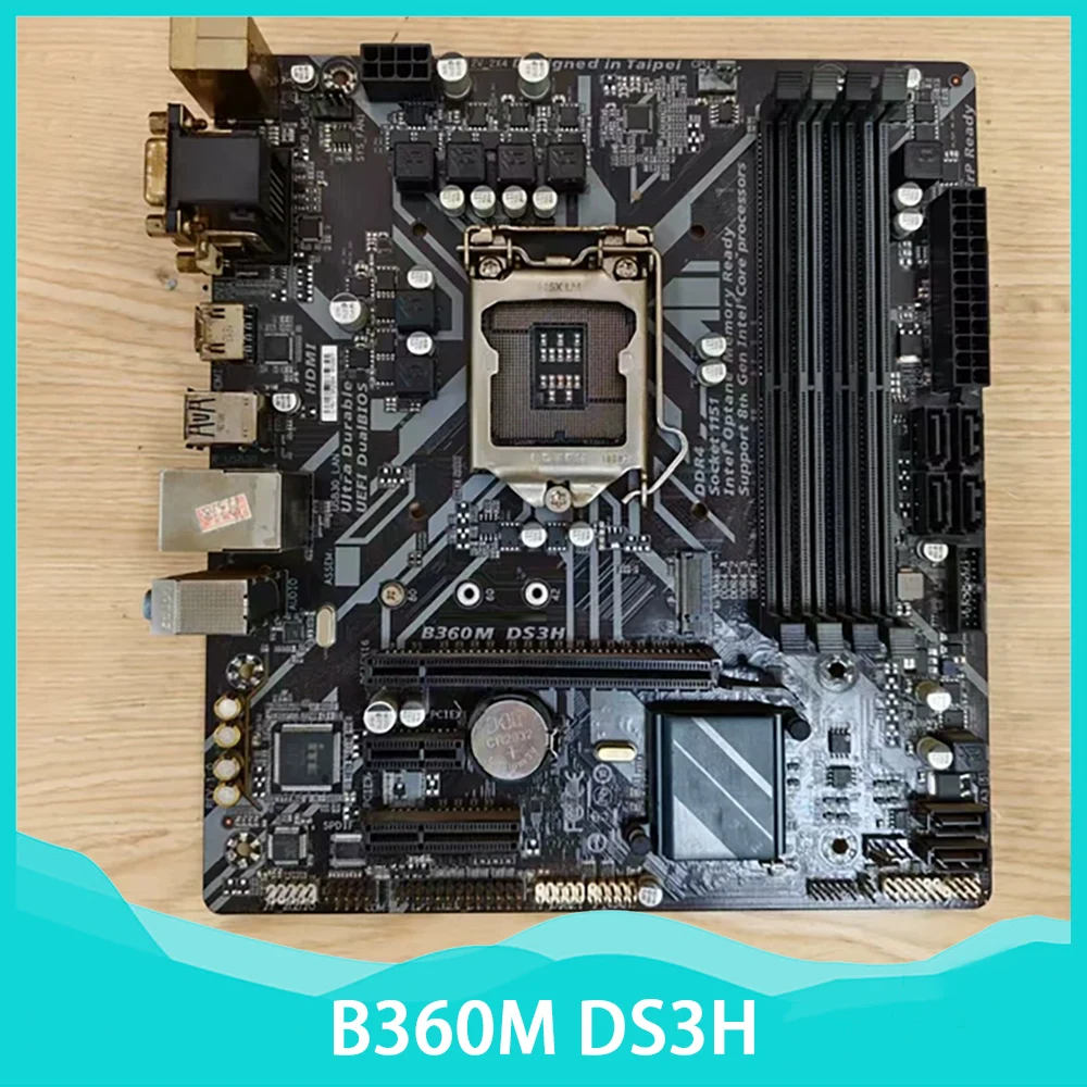 

B360M-DS3H For Gig-abyte motherboard DDR4 Supports Intel 8th and 9th generation CPU B360M DS3H