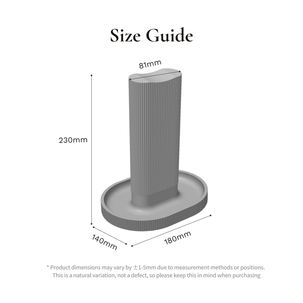 Vertical Ribbed Headphone Stand With Base Tray Minimalist Over Ear Headset Holder Desktop Display Rack Gaming Headphones Storage view 6
