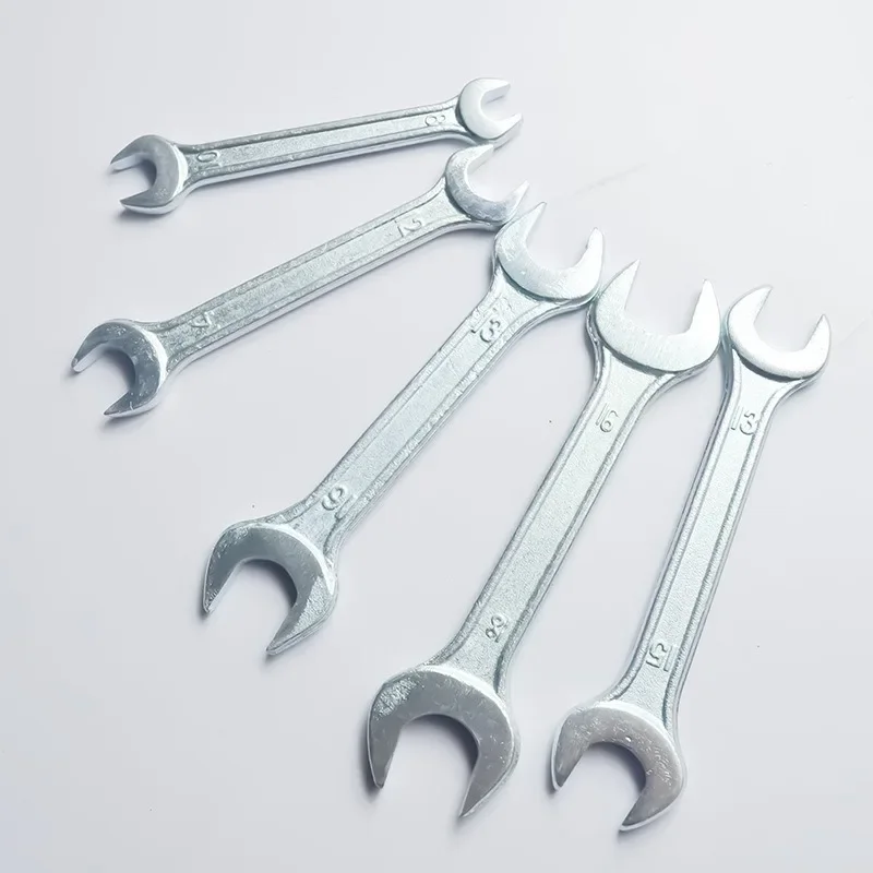 9 Pcs High Strength and High Hardness Wrench Set Tool 6-27mm Multi-function Suitable for Water Pipe Gas Nozzle Fork Wrench