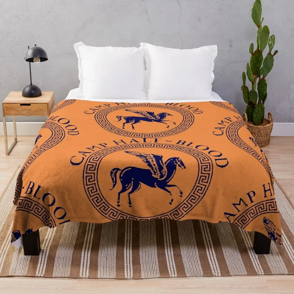 

Футболка с логотипом серии «Перси Джексон и Олимпийцы», плед с изображением лагеря полукровных детей, прочный теплый плед для ежедневного домашнего использования