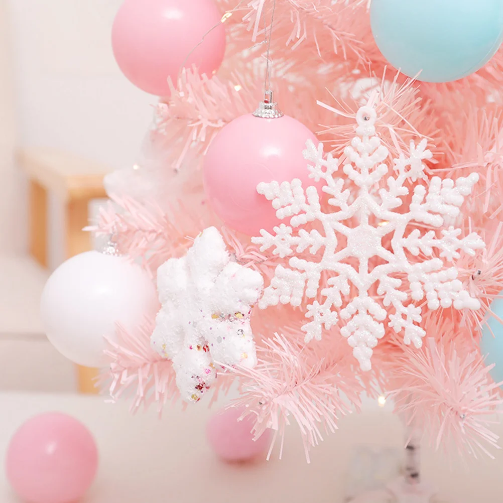 

16pcs Tree Decoration Set Pink Craft For Home Party Kids Gift Christmas Christmas Tree Adornment