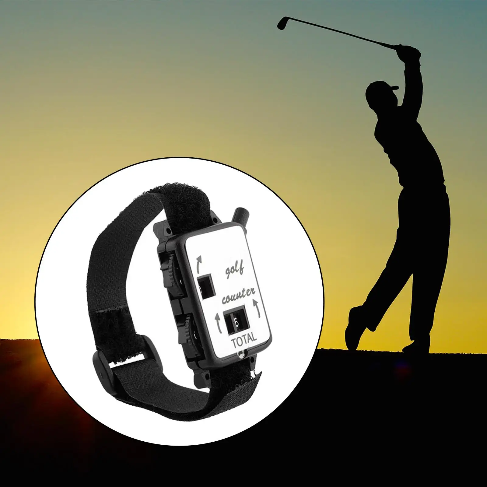 Golf Score Counter Watch Sports Golf Score Keeper Manual Dial Indicator for Outdoor Beginners Golf Enthusiasts Home Golf Course