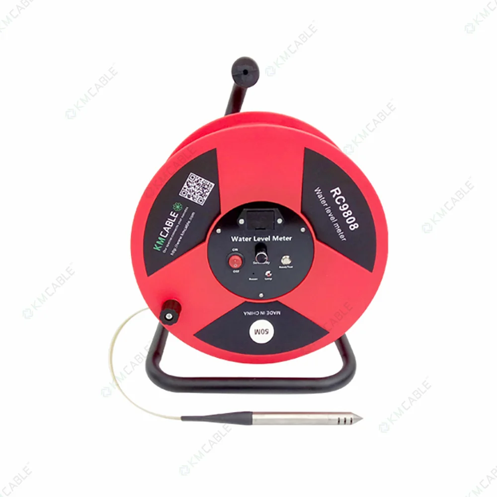INSTOCK 30-500m Steel Tape Battery Deep Well Underground Water Level Meter Cable Wire