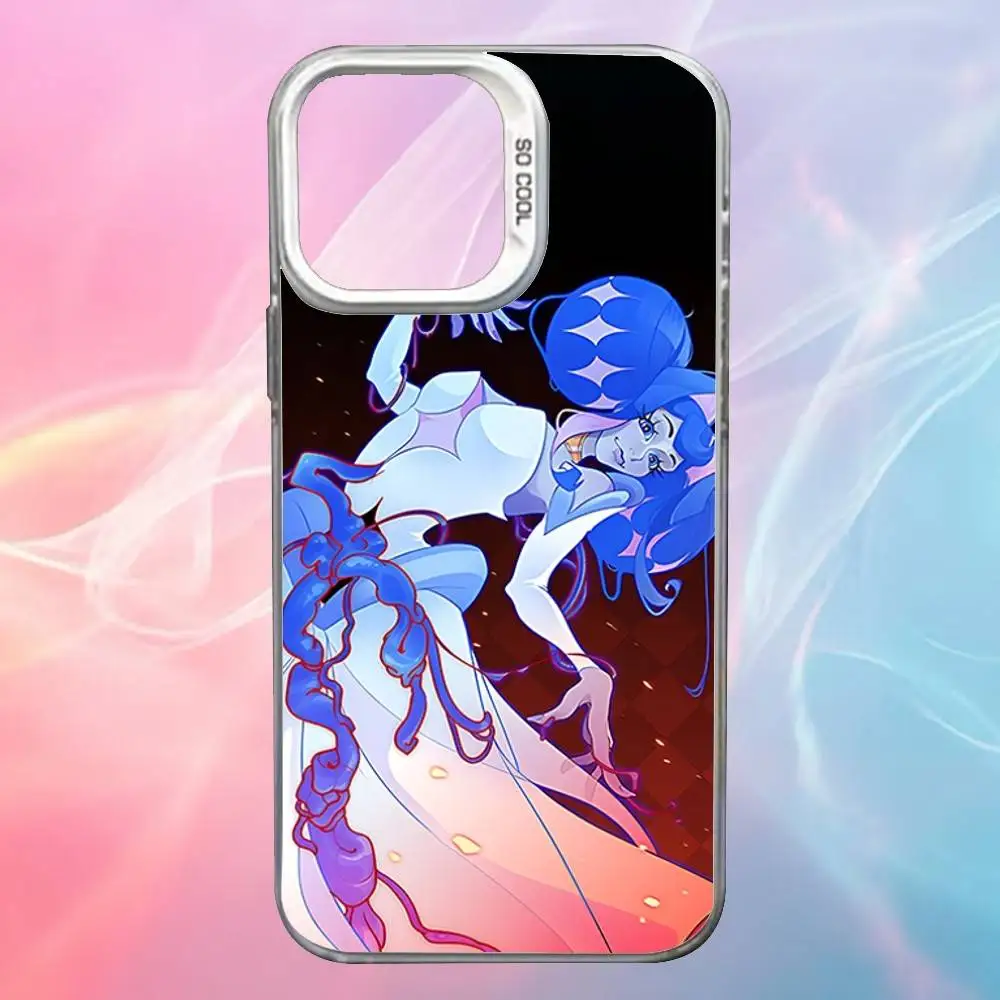 حافظة هاتف K-Knights Of Guinevere لهاتف iPhone 17,16,15,14,13,12,X,8,Pro,Max,Plus,SE4,Air, Mini White IMD HD Matte