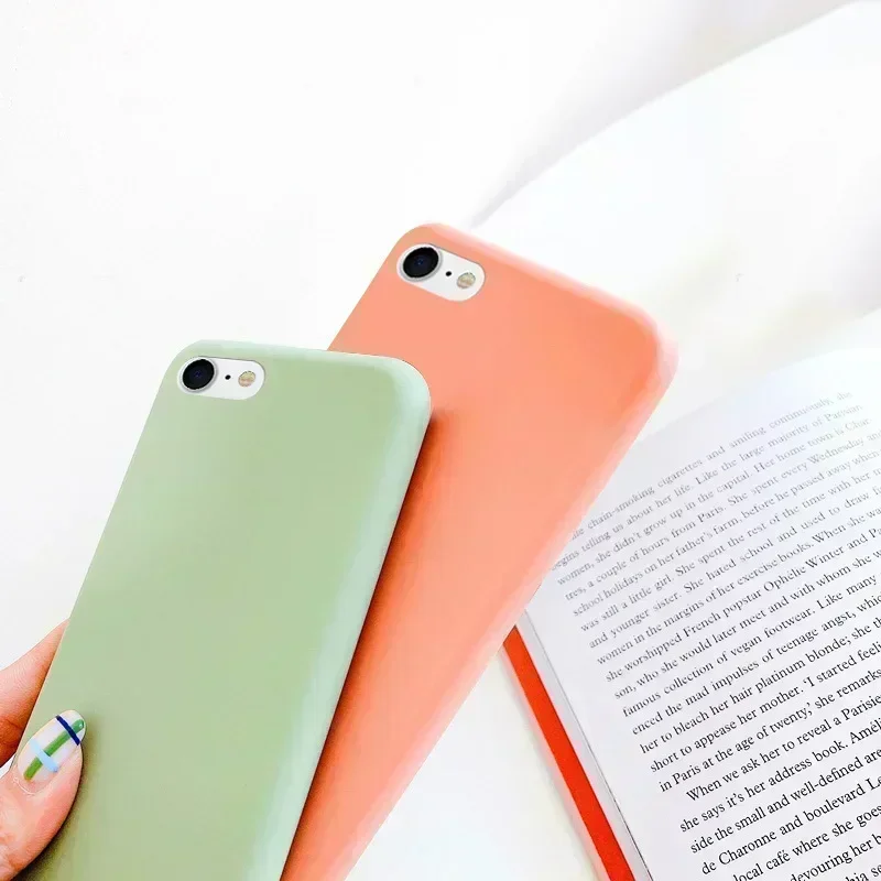 Case For iphone SE 2020 SE2 SE3 2022 Shockproof TPU Liquid Silicone Protective Phone Back Cover for iphone SE 2020 2022 Case