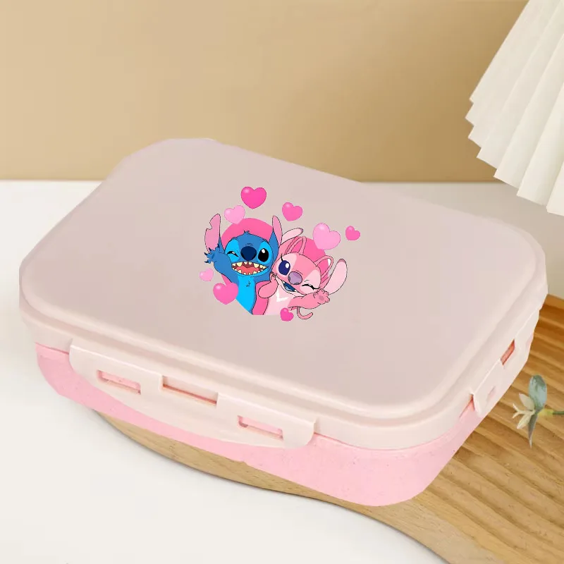 Lunch Box Print Food Storage Containers School Office Cartoon Blue Alien Dog Lunchbox Party Camping Picnic Foods Birthday Gifts