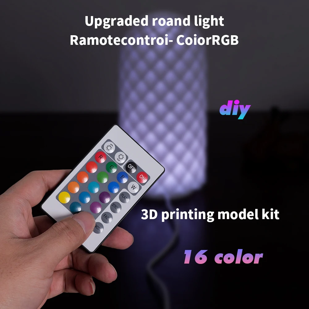 16 color RGB Light Kit For Bambu Lab Led Lamp Kit Adjustable color Led Light Parts Hardware DIY Model  light With remote control