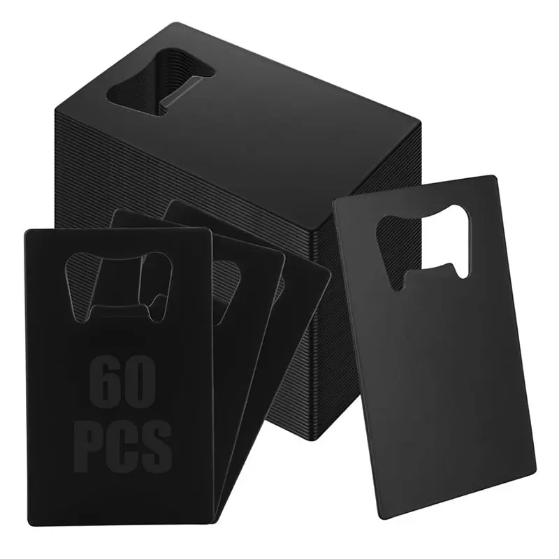 [NEWA76K!】 Stainless Steel For Wallet Pocket Card Bottle Opener- 60PCS Beer Opener For Wedding Party Gift