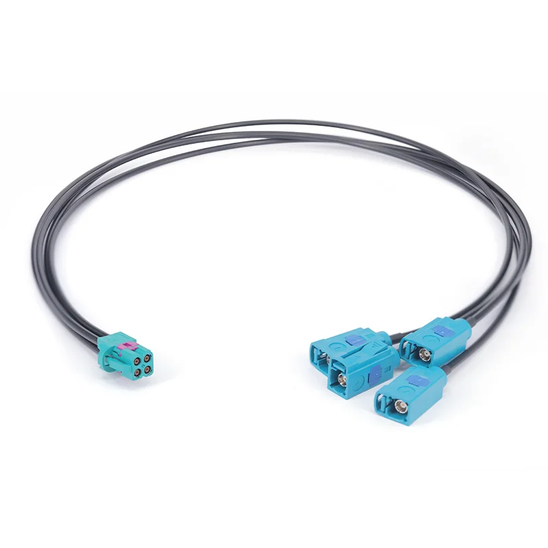 Gwave MINI-FAKRA Female FAKRA Female Cable (Model MINI-FAKRA-T1362) 50 Ohm Impedance Copper-clad Steel Conductor RG174LL DC-6GHz