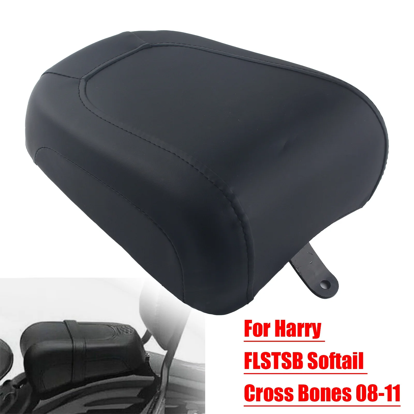 New Rear Pillion Passenger Seat Accessories For Harley Davidson FLSTSB Softail Cross Bones 2008-2011 Motorcycle Rear Seat