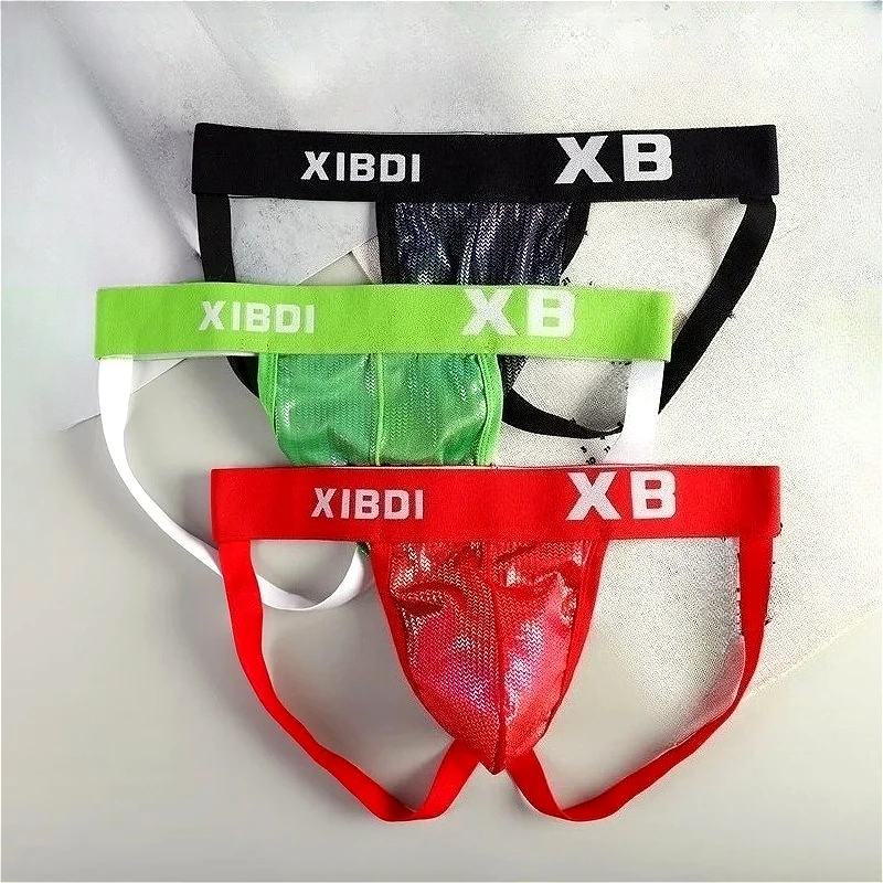 

Jackstrap Thongs Shiny Mens Lingerie Comfortable Sexy Men Underwear Sissy Panties Male Micro G-String Low Rise Elastic Waistband